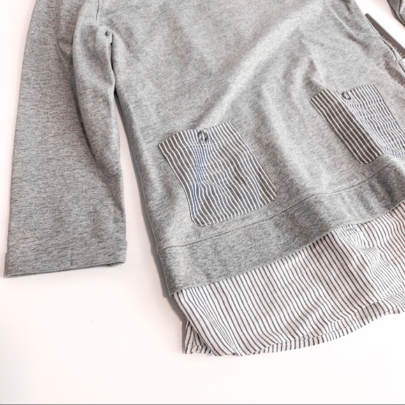 Boutique Open Back Lace Up Sweater Front Pocket XS - Picture 7 of 9